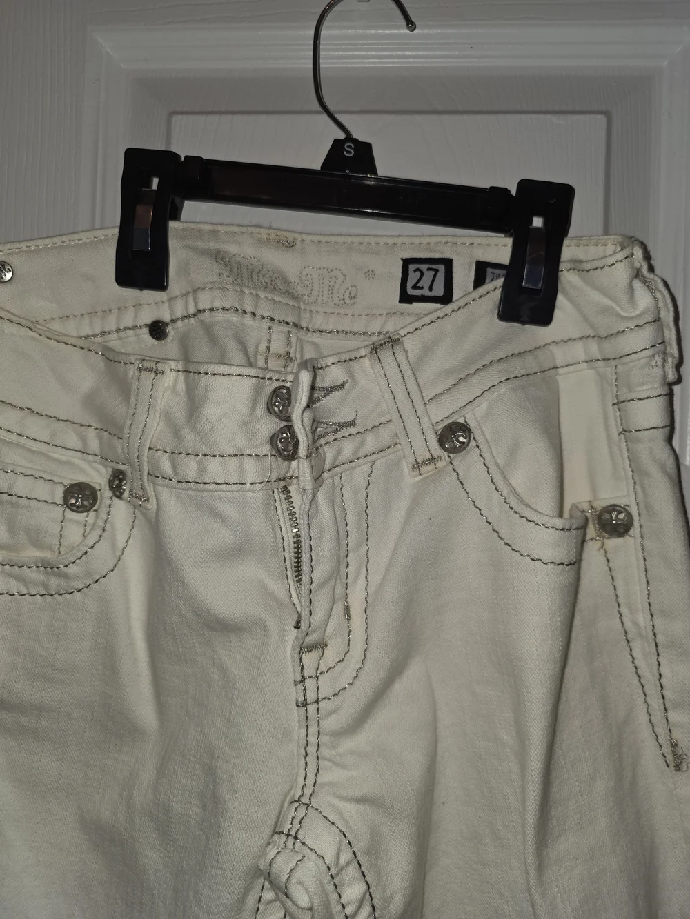 Miss Me Cream Bootcut Jeans - Picture 2 of 5